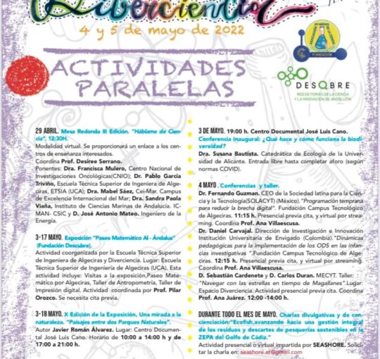 XVI JORNADAS DE CIENCIA EN LA CALLE, DIVERCIENCIA. ACTIVIDADES PARALELAS