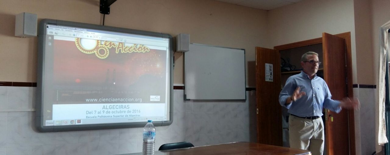 Colegios de Algeciras aprovechan reuniones iniciales de curso para hablar a los padres de Ciencia en Accion.