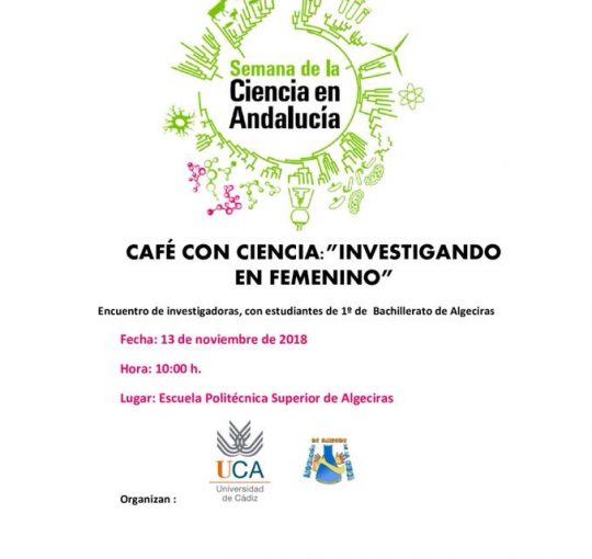 Café con Ciencia. Investigando en Femenino.